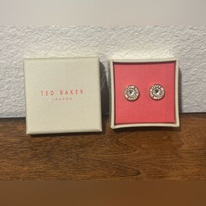 Ted Baker Silver and Pink Earrings